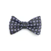 E.Marinella PAPILLON ANNODATO IN SETA BLU Macrofantasia fiore Sale