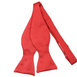 E.Marinella PAPILLON DA ANNODARE IN RASO DI SETA ROSSO Tinta unita Best