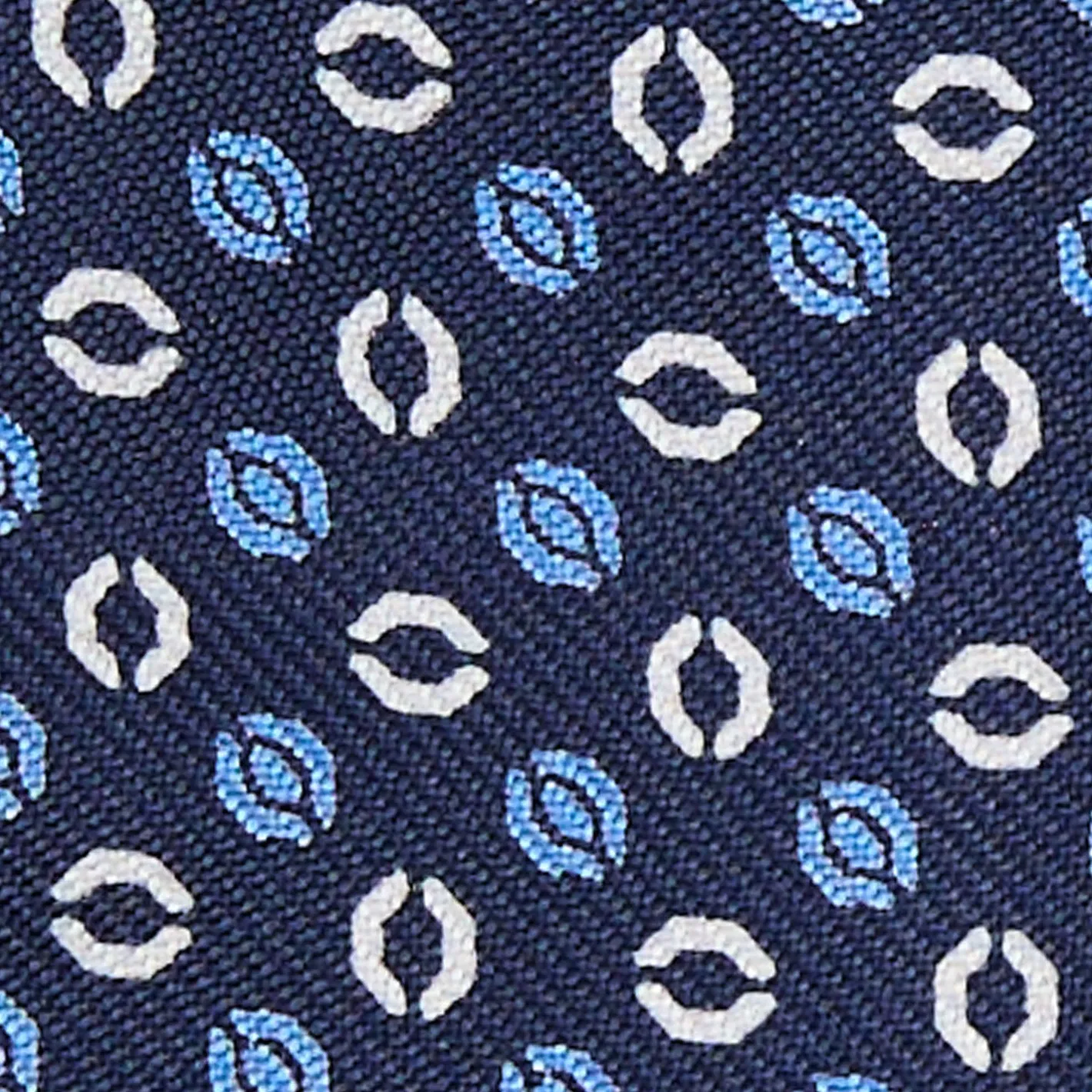 E.Marinella PAPILLON DA ANNODARE IN SETA BLU SCURO Microfantasia fiore Outlet