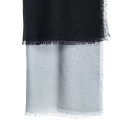 E.Marinella PASHMINA NERA E GRIGIA EFFETTO SFUMATO In cashmere Discount