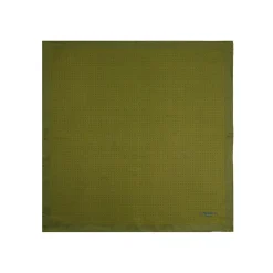 E.Marinella POCHETTE DA TASCHINO IN SETA STAMPATA A MANO VERDE OLIVA Pois Hot