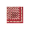 E.Marinella POCHETTE DA TASCHINO IN SETA STAMPATA A MANO BORDEAUX Fantasia archivio 1931 Sale