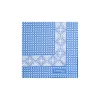 E.Marinella POCHETTE DA TASCHINO IN SETA STAMPATA A MANO BLU MEDIO Microfantasia fiore Discount