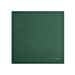 E.Marinella POCHETTE DA TASCHINO IN SETA STAMPATA A MANO VERDE SCURO Macrofantasia fiore Sale