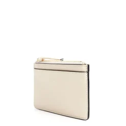 E.Marinella PORTA CARTE DI CREDITO BEIGE In pelle con zip
