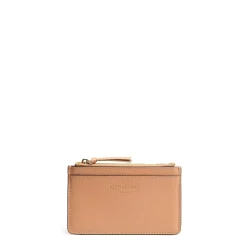 E.Marinella PORTA CARTE DI CREDITO MARRONE CHIARO In pelle con zip Sale