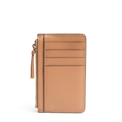 E.Marinella PORTA CARTE DI CREDITO MARRONE CHIARO In pelle con zip Sale