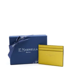 E.Marinella PORTACARTE DI CREDITO PICCOLO GIALLO In pelle liscia Clearance