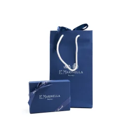 E.Marinella PORTACARTE DI CREDITO PICCOLO BIANCO In pelle liscia panna New
