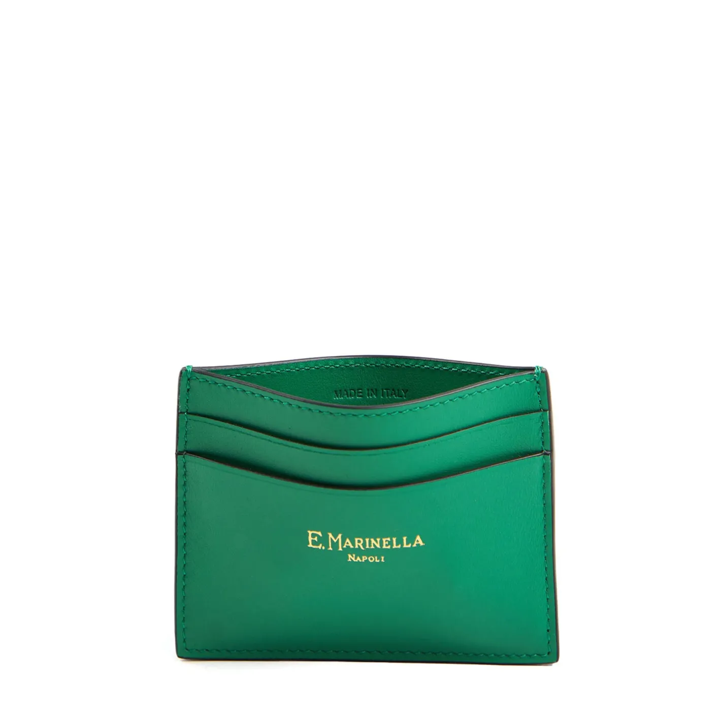 E.Marinella PORTACARTE DI CREDITO PICCOLO VERDE In pelle liscia Best