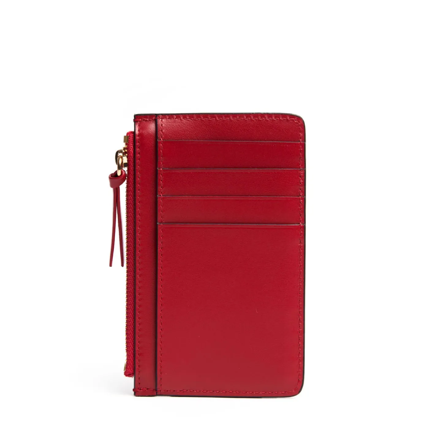 E.Marinella PORTA CARTE DI CREDITO ROSSO In pelle con zip Sale