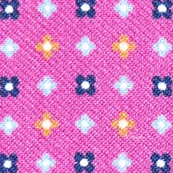 E.Marinella PORTACARTE DI CREDITO SETA E PELLE FUCSIA 5 scomparti Best