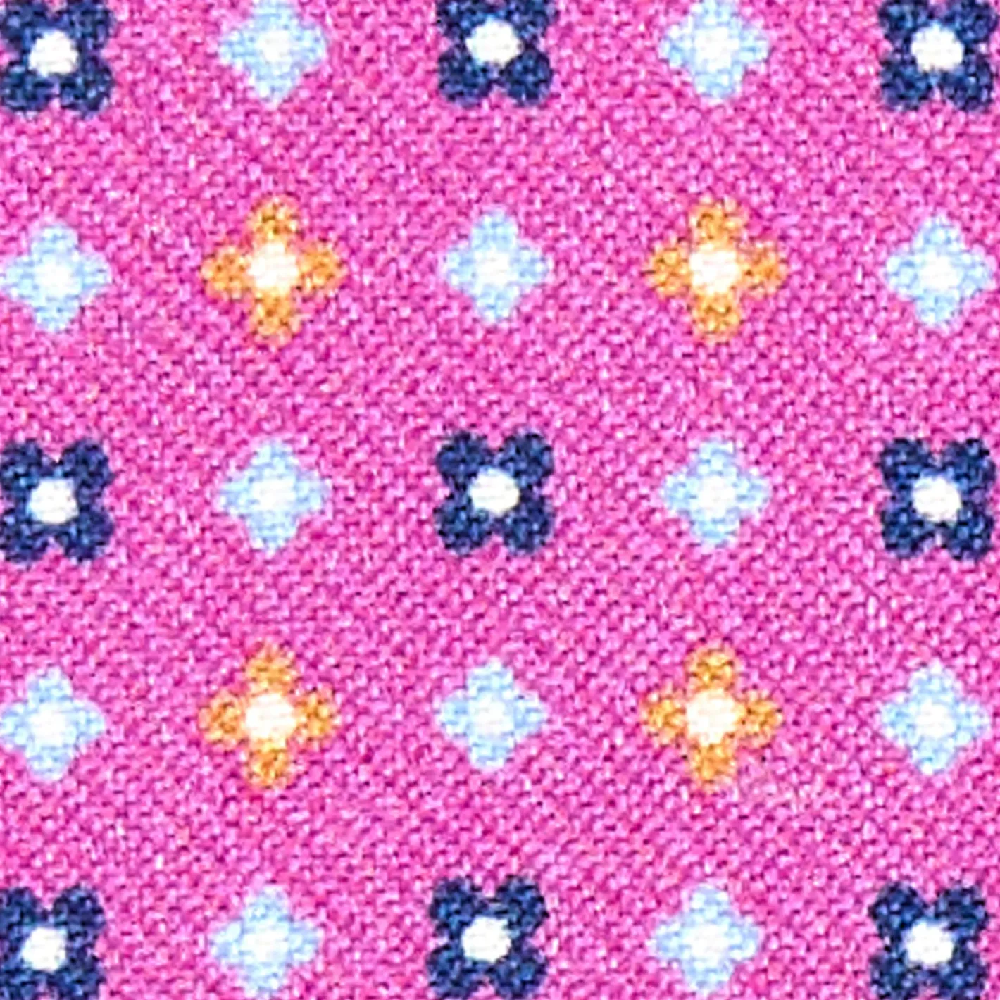 E.Marinella PORTACARTE DI CREDITO SETA E PELLE FUCSIA 5 scomparti Best
