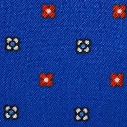 E.Marinella PORTACARTE DI CREDITO SETA E PELLE BLUETTE 5 scomparti Hot