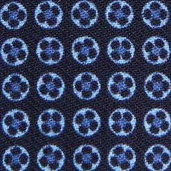 E.Marinella PORTACARTE PIEGHEVOLE IN SETA PELLE BLU SCURO 10 scomparti Best