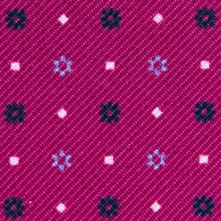 E.Marinella PORTACARTE PIEGHEVOLE IN SETA PELLE FUCSIA 10 scomparti