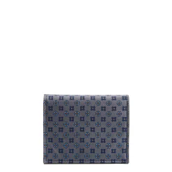 E.Marinella PORTACARTE PIEGHEVOLE IN SETA PELLE GRIGIO SCURO 10 scomparti Hot