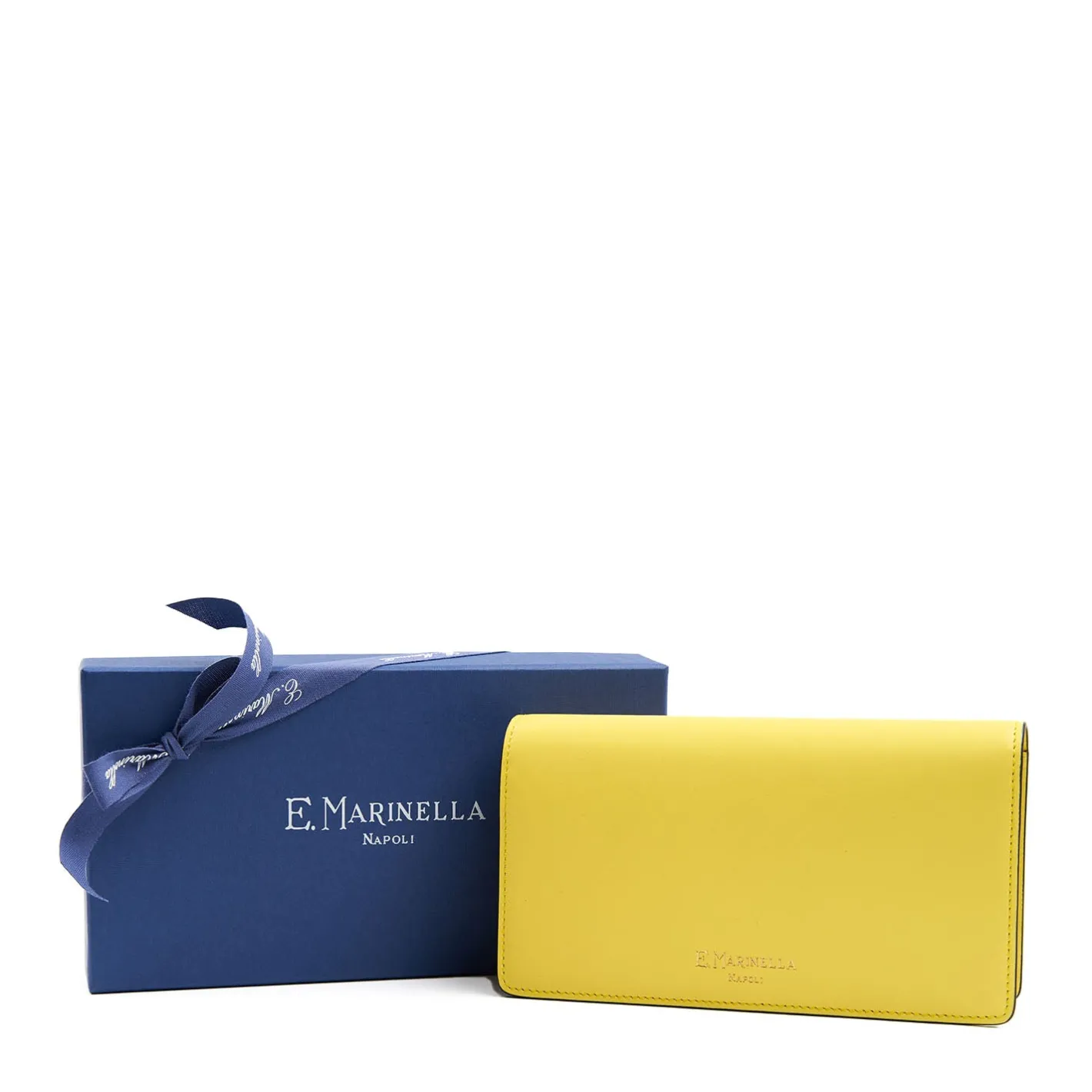 E.Marinella PORTAFOGLIO GRANDE GIALLO In pelle liscia Clearance