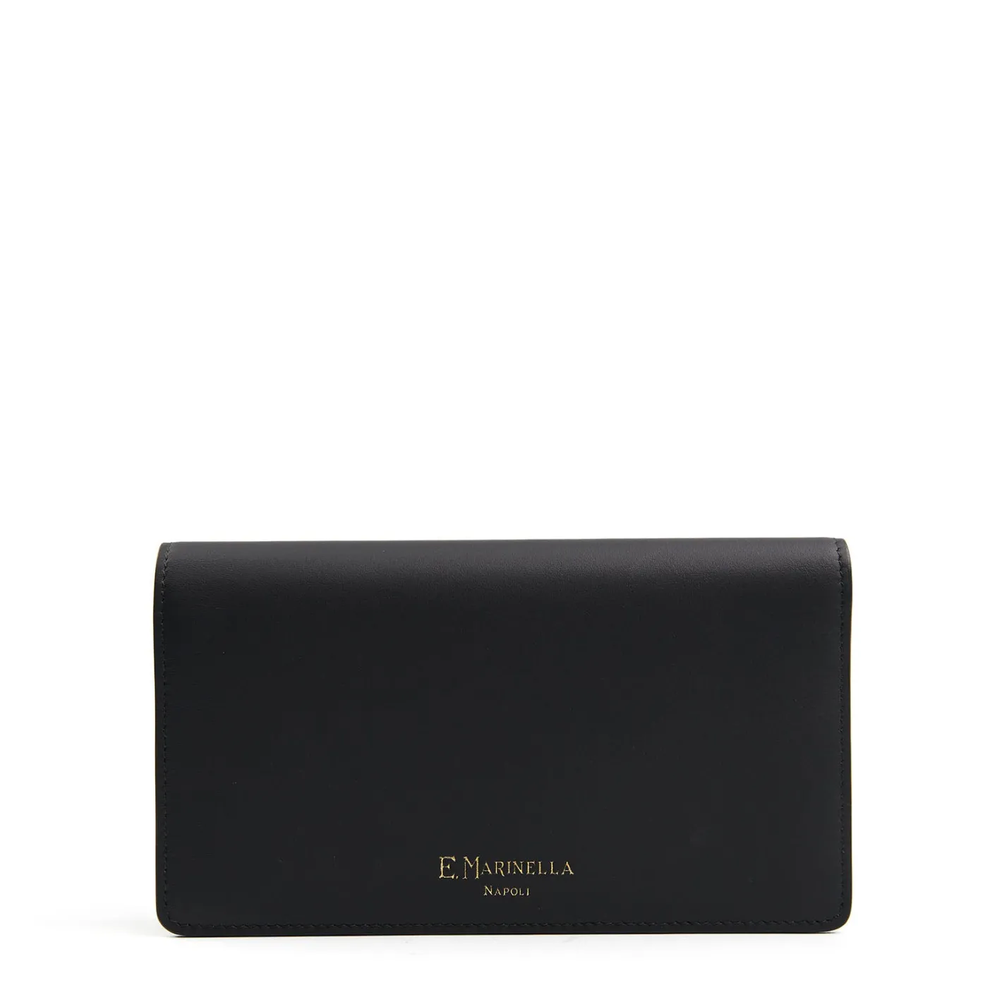 E.Marinella PORTAFOGLIO GRANDE NERO In pelle liscia Hot