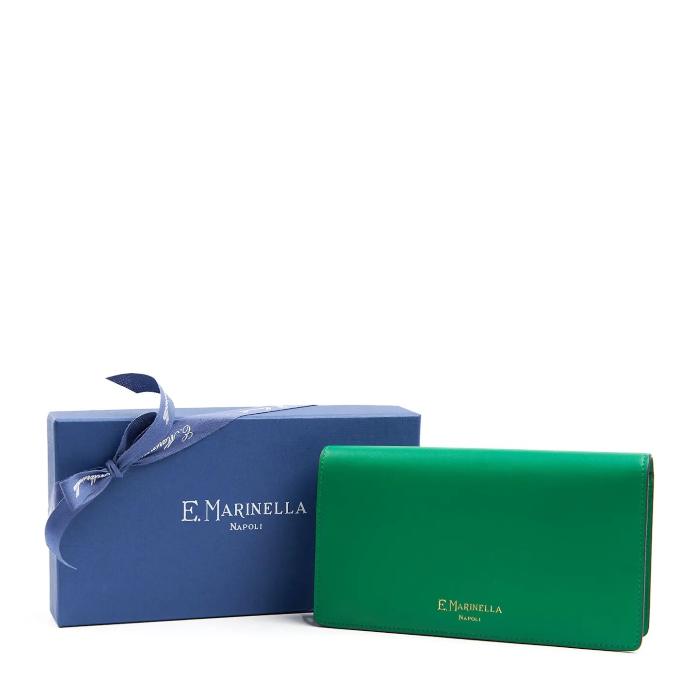 E.Marinella PORTAFOGLIO GRANDE VERDE In pelle liscia Outlet