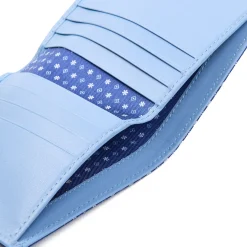 E.Marinella PORTAFOGLIO PICCOLO BLU In seta e pelle Hot