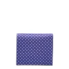 E.Marinella PORTAFOGLIO PICCOLO BLU In seta e pelle Outlet