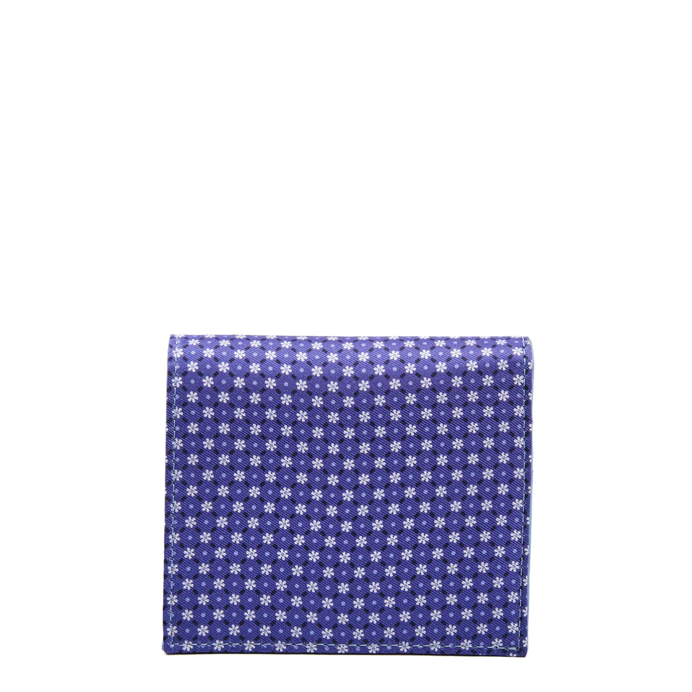 E.Marinella PORTAFOGLIO PICCOLO BLU In seta e pelle Outlet