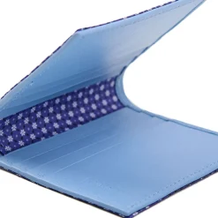E.Marinella PORTAFOGLIO PICCOLO BLU In seta e pelle Outlet