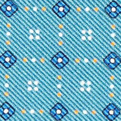 E.Marinella PORTAFOGLIO PICCOLO BLU MEDIO In seta e pelle