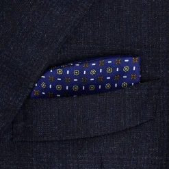 E.Marinella PORTAOCCHIALI BLUETTE In seta stampata a mano Sale