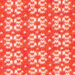 E.Marinella SCALDACOLLO ARANCIONE E BEIGE MICROFANTASIA In cashmere New