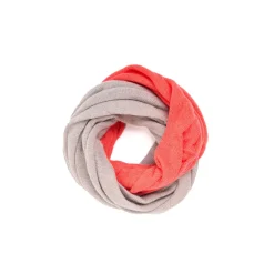 E.Marinella SCALDACOLLO ARANCONE E BEIGE DOPPIO INTRECCIO In cashmere Outlet