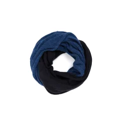 E.Marinella SCALDACOLLO BLU DOPPIO INTRECCIO In cashmere Best