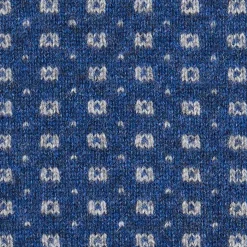 E.Marinella SCALDACOLLO BLU MICROFANTASIA In cashmere Best