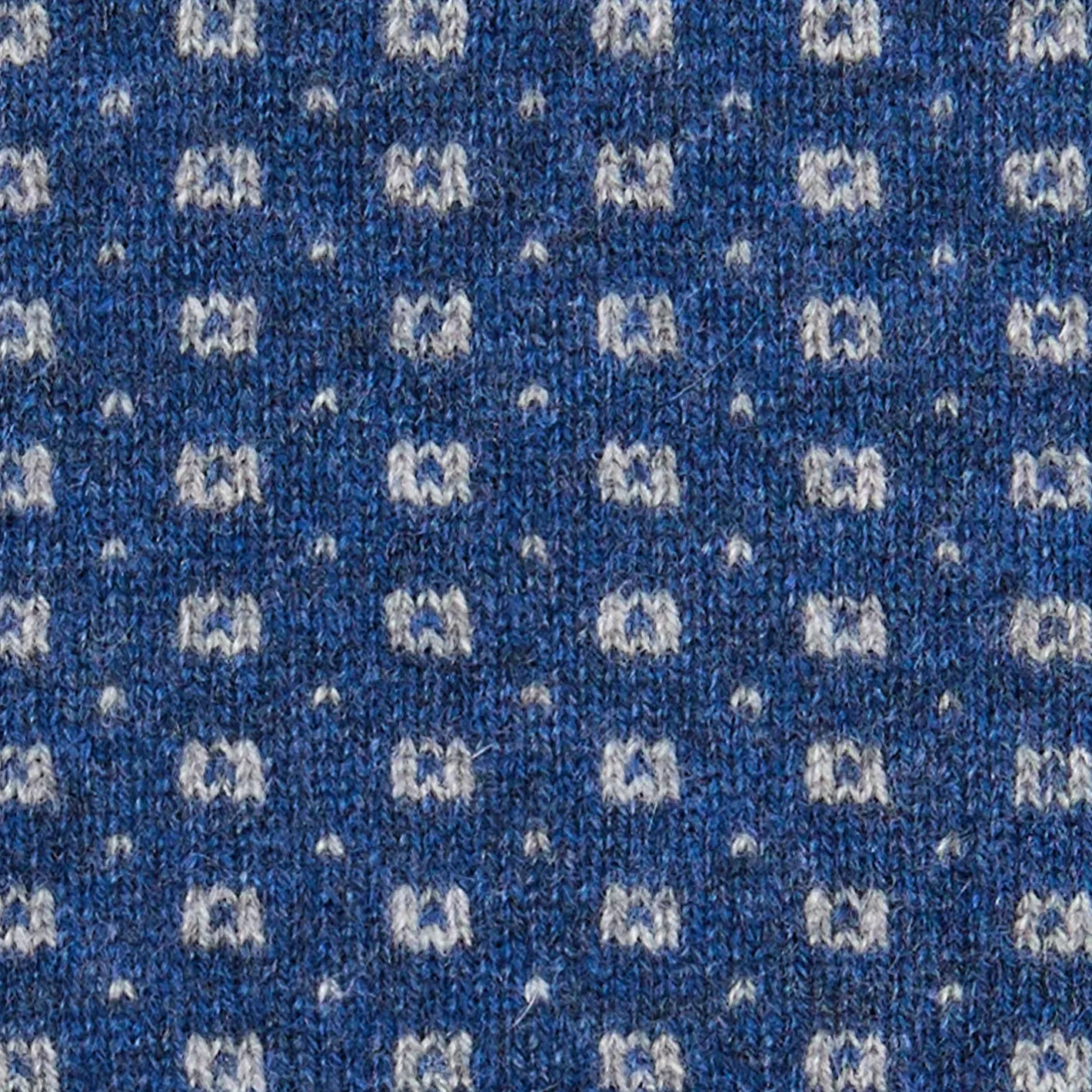 E.Marinella SCALDACOLLO BLU MICROFANTASIA In cashmere Best