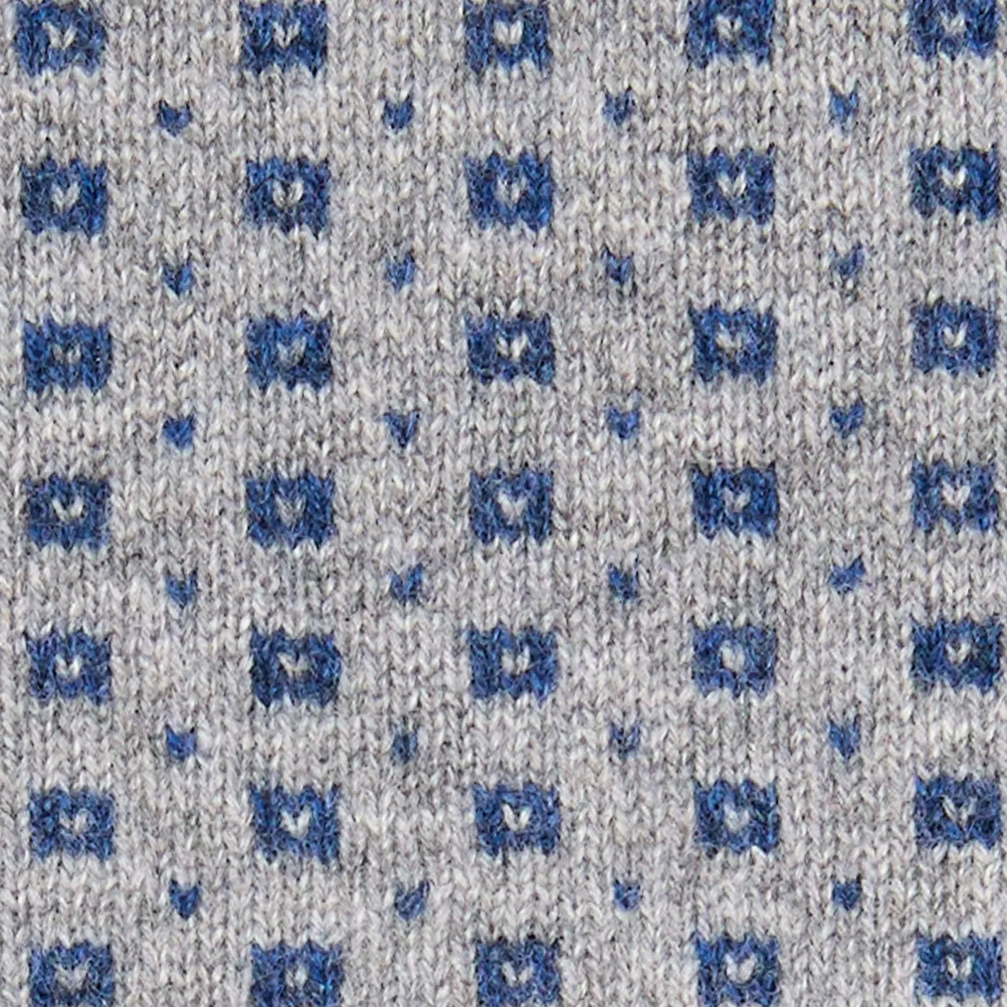 E.Marinella SCALDACOLLO BLU MICROFANTASIA In cashmere Best