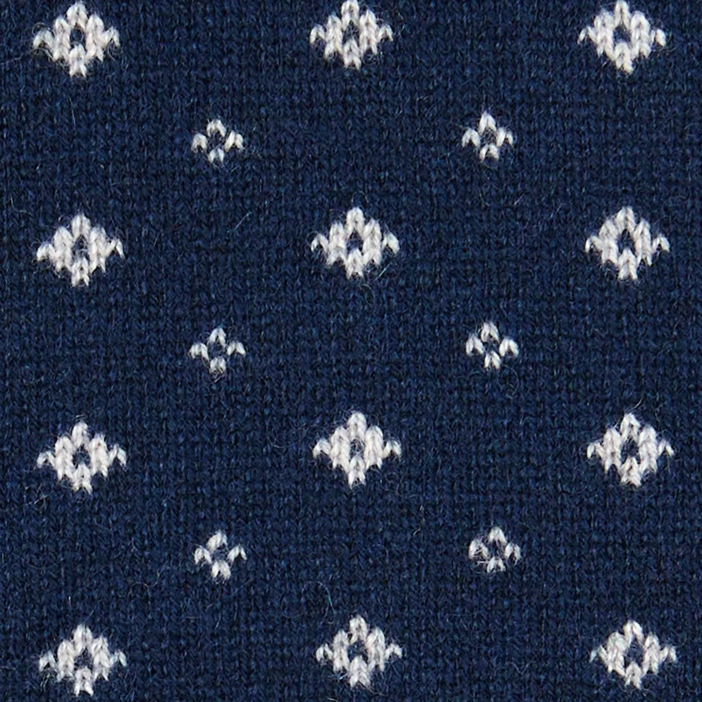 E.Marinella SCALDACOLLO BLU SCURO MICROFANTASIA In cashmere Hot