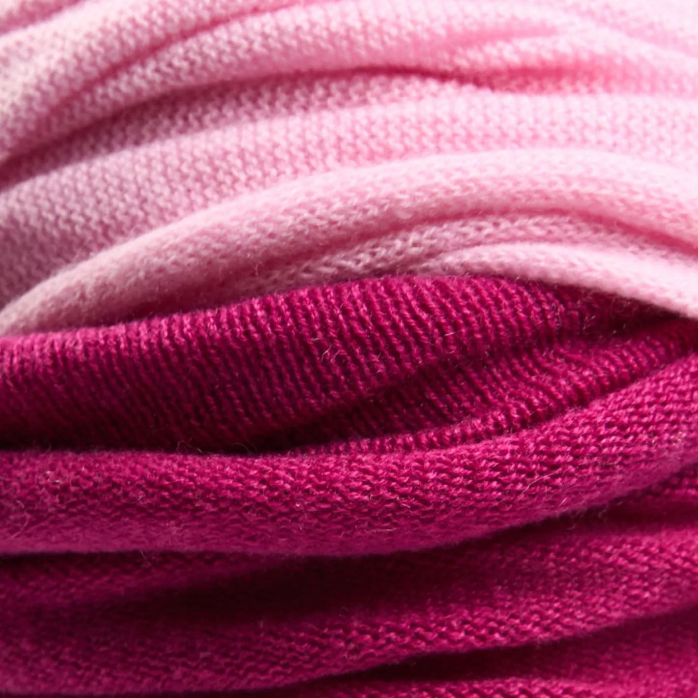 E.Marinella SCALDACOLLO FUCSIA E ROSA CHIARO DOPPIO INTRECCIO In cashmere Clearance