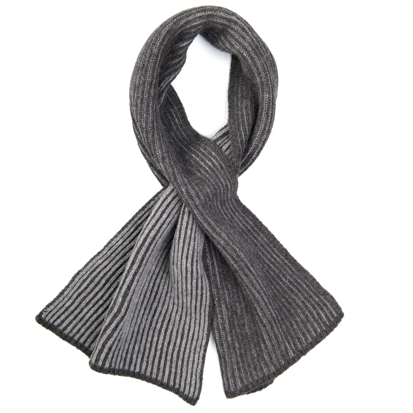 E.Marinella SCALDACOLLO GRIGIO SCURO IN CASHMERESolid color New