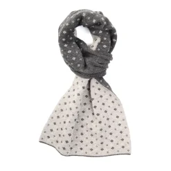 E.Marinella SCALDACOLLO GRIGIO SCURO MICROFANTASIA In cashmere Sale