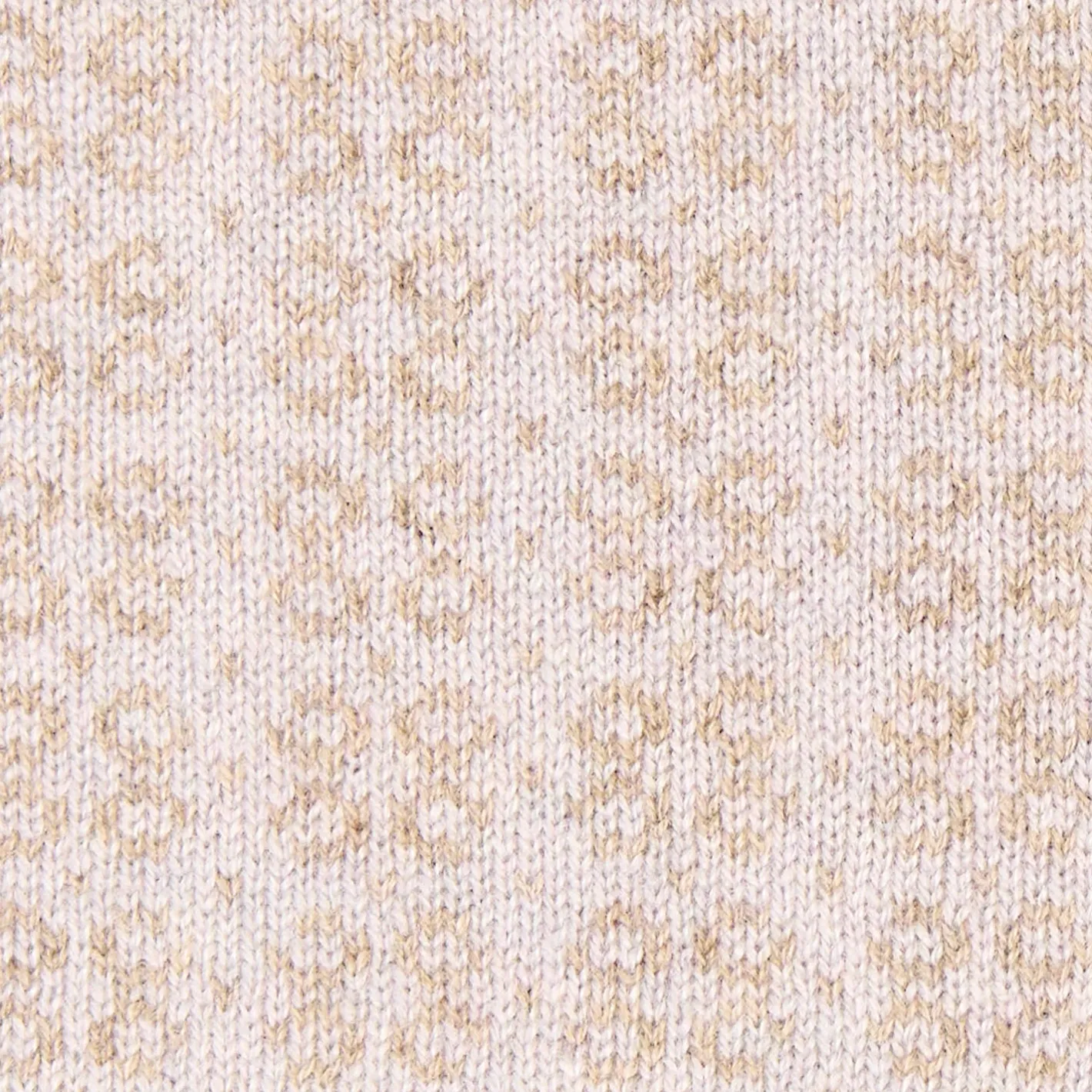 E.Marinella SCALDACOLLO MARRONE CHIARO E BEIGE MICROFANTASIA In cashmere