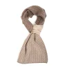 E.Marinella SCALDACOLLO MARRONE SCURO E BEIGE MICROFANTASIA In cashmere Best