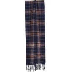 E.Marinella SCIARPA BICOLOR BLU IN SETA E CASHMERE Check Hot