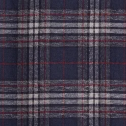 E.Marinella SCIARPA BICOLOR BLU SCURO IN SETA E CASHMERE Check New