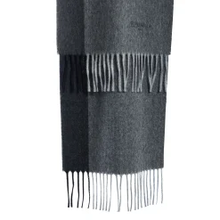 E.Marinella SCIARPA BICOLOR GRIGIO SCURO IN LANA E CASHMERE Tinta unita Online