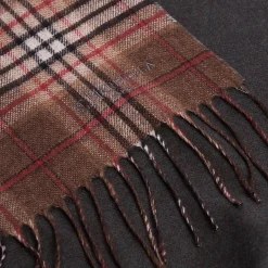 E.Marinella SCIARPA BICOLOR MARRONE IN SETA E CASHMERE Check Best
