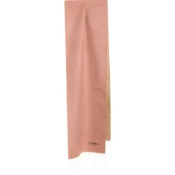 E.Marinella SCIARPA BICOLOR ROSA E BEIGE IN SETA E CASHMERE Tinta unita Clearance