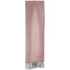 E.Marinella SCIARPA BICOLOR ROSA E MARRONE SCURO IN SETA E CASHMERE Tinta unita Hot
