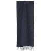 E.Marinella SCIARPA COLOR BLU SCURO In cashmere Best