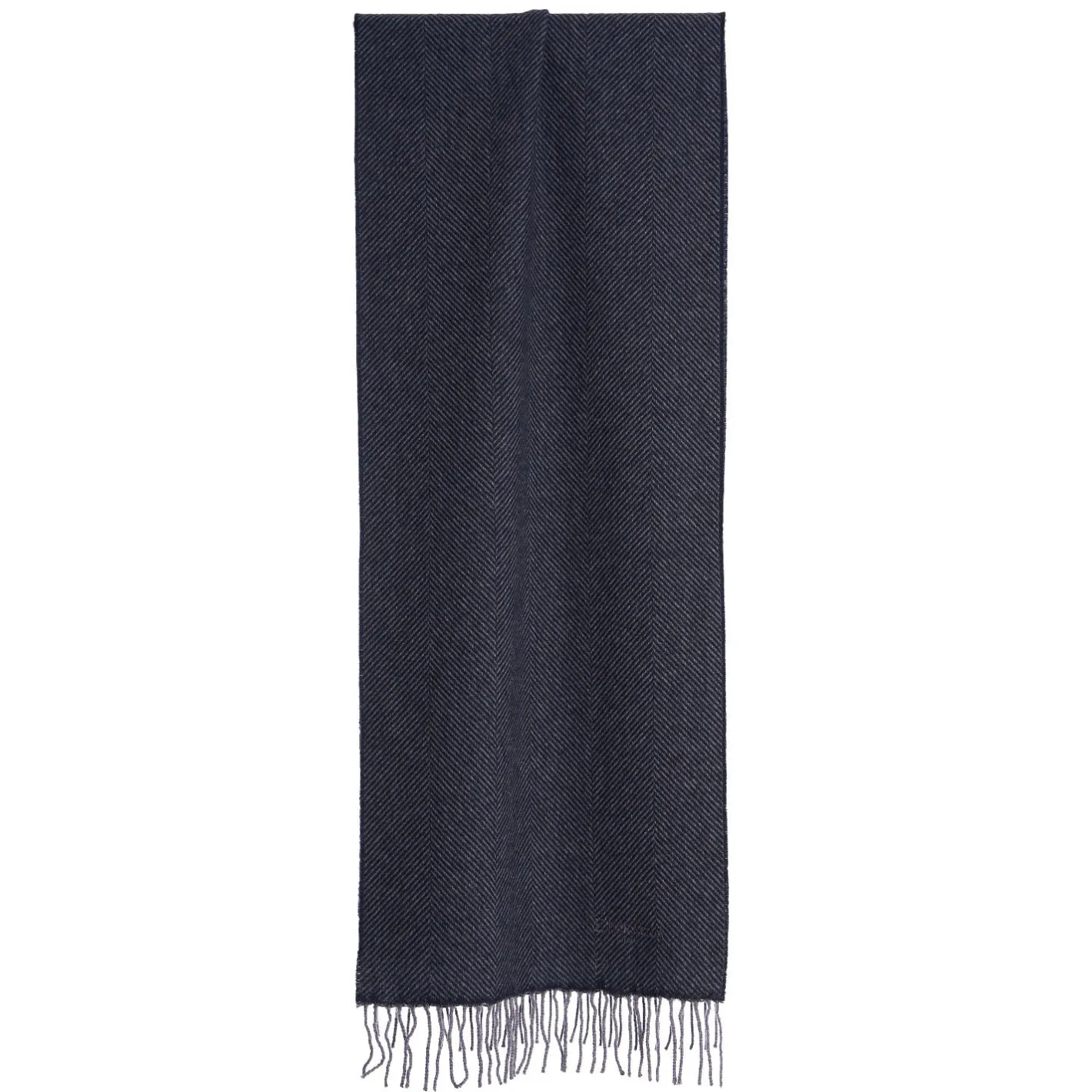 E.Marinella SCIARPA COLOR BLU SCURO In cashmere Best